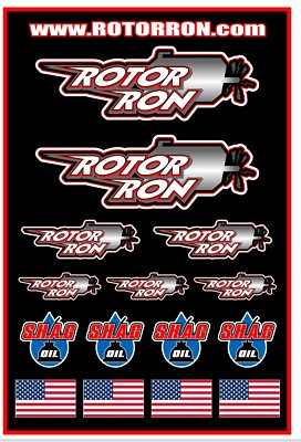 Rotor Ron 4x6 Inch Vinyl Die-Cut Sticker Sheet