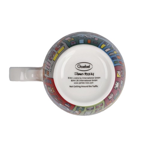 James Rizzi Teetasse mit Deckel und Sieb 450 ml NOT GETTING AROUND Goebel - Bild 4 von 4