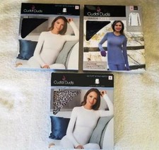 Cuddl Duds Warm Layers Long Sleeve Crew with Stretch, Size Small, - New / Sealed