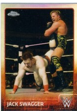 JACK SWAGGER 2015 TOPPS CHROME REFRACTOR PARALLEL WRESTLING CARD SEE SCAN #34