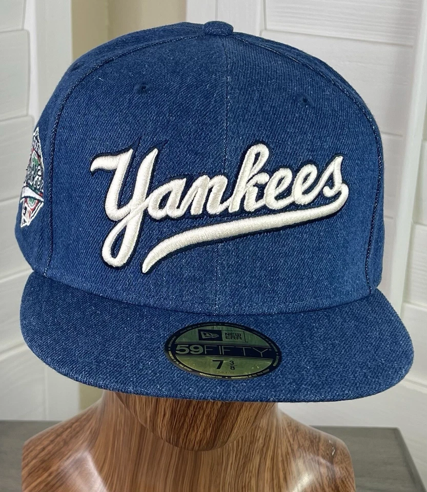 New Era 59Fifty MLB New York Yankees 1996 World Series Fitted Denim Hat - 7 3/8 - Image 3 of 4