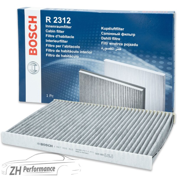 Bosch R 2312 Aktivkohle Innenraumfilter FüR Vw Golf Polo Skoda Octavia Audi A3-image
