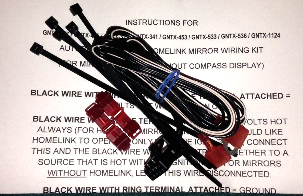 10 Pin Gentex GNTX313 Homelink / Compass Homelink Mirror Wiring Kit