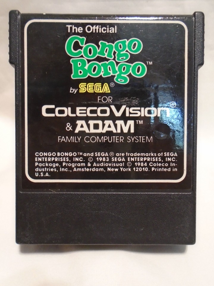 Rare Classic Colecovision Games Coleco Donkey Kong, Tapper, Qbert Atari ...
