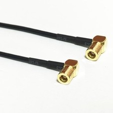 SMB female to female right angle pigtail cable RG174 20cm 8inch for wireless NEW
