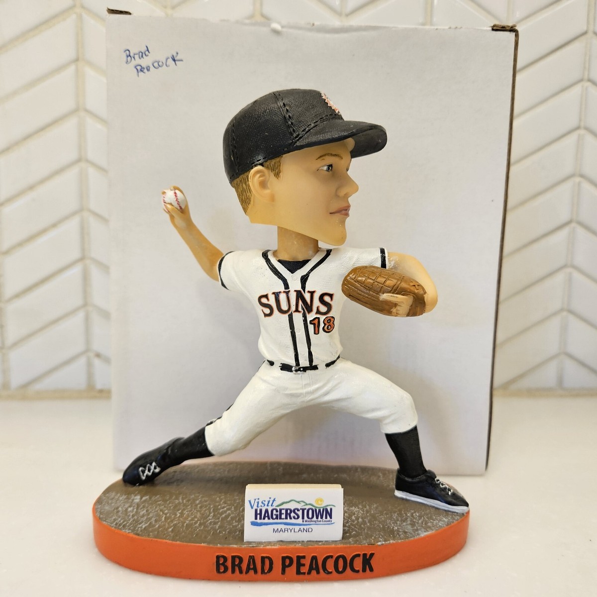Hagerstown Suns BRAD PEACOCK BOBBLEHEAD MiLB Houston Astros
