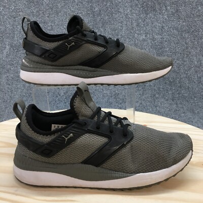 Puma Shoes Youth Next Excel Knit Running Sneakers Gray Low Top Logo  372108-01