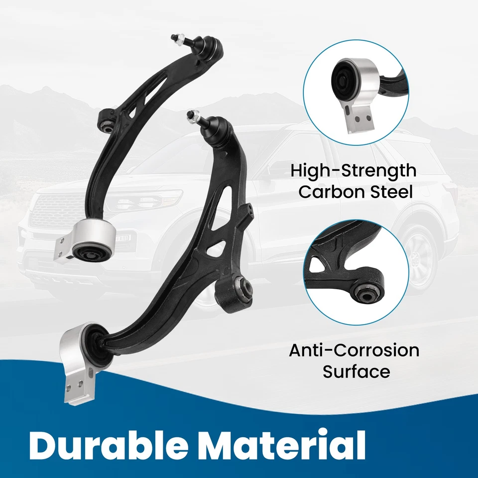 Juego de 12 barras estabilizadoras de varilla de amarre rótula brazos de control delanteros para Ford Explorer 2011-17 Foto 3 de 4