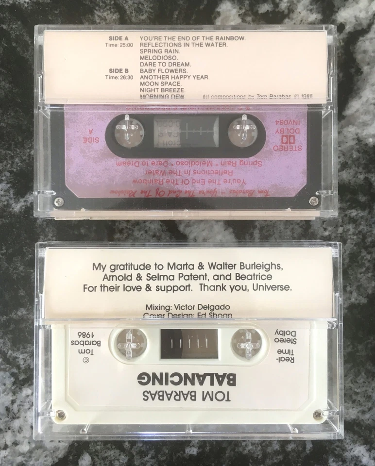 TOM BARABAS • You’re The End Of The Rainbow + Balancing • Cassette Tape Lot! - Image 2 of 4