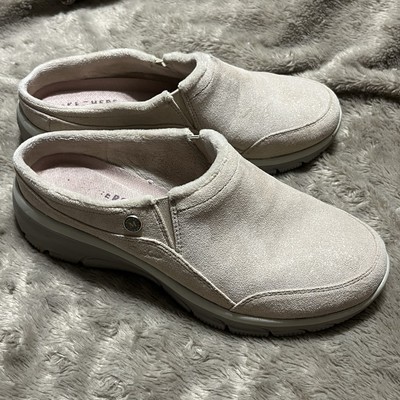 Skechers Martha Stewart Easy Going Slip On Shoes Natural Sparkly 158824 Womens 8