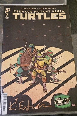 TEENAGE MUTANT NINJA TURTLES TMNT #7 2024 IDW signed Kevin Eastman w/ COA NM