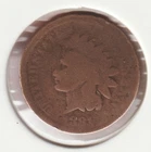 US Rare Old West 1881 Indian Head Penny Coin American Collection Shield Cent USA