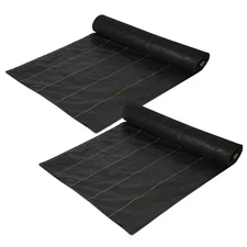 DeWitt Sunbelt 6' x 300' Woven Weed Barrier Landscape Fabric Ground Cover 2 Pack