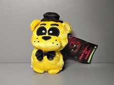RARO, Jazwares, Five Nights at Freddy's, Peluche de 10 cm, Golden Freddy, Nuevo con etiquetas