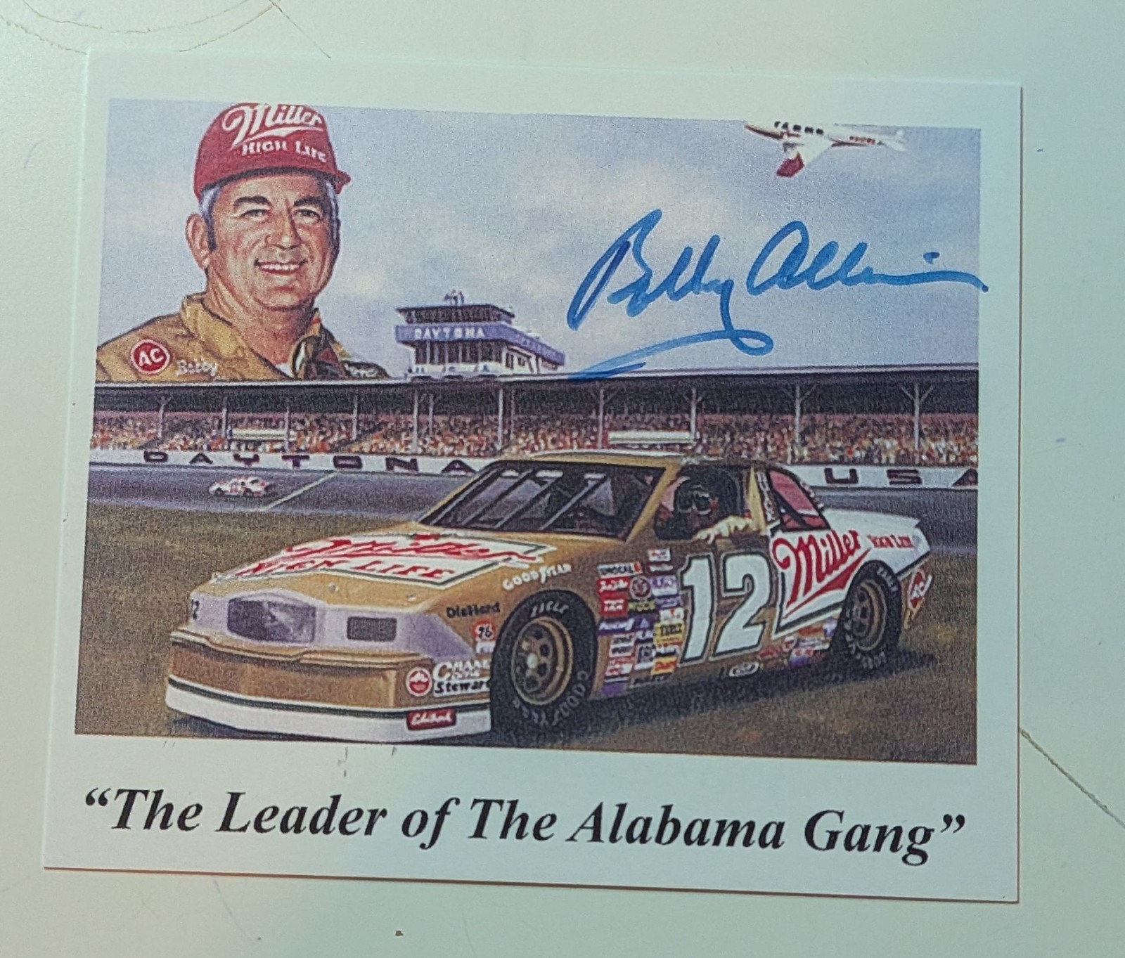 Bobby Allison Autographed Signed 3x4 Small Photo JSA COA NASCAR Alabama Gang 