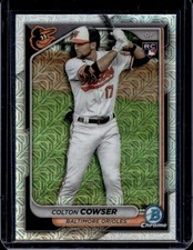 2024 Bowman Chrome Colton Cowser Mega Box RC Refractor Rookie #33 Orioles