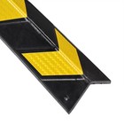 31" Rubber Corner Guard Wall Protectors L Shape Reflective Strips Garage 2pcs — photo 2