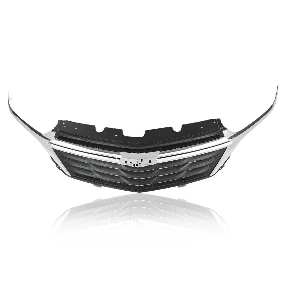 Fit For 2022 2023 Chevrolet Equinox Front Bumper Upper Grille With Chrome Trim - Image 3 of 3