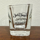 Vintage Jack Daniel’s Whiskey Shot Glass Black & Gold Logo Barware Tennessee — photo 1