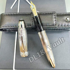 HOT (MB) Meisterst&uuml;ck 149 Silver Pin Stripe Fountain Pen Collectible Rare
