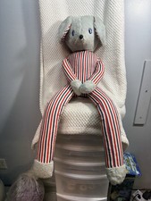 VINTAGE 1940-50s, Eden Inc., N.Y. Foam Stuffed Mouse Red, White Blue Striped