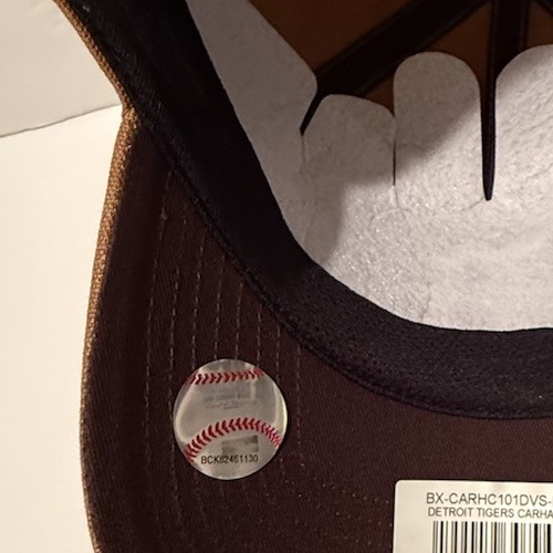 Detroit Tigers Carhartt 47 Brown Clean Up Cap Hat Motor City Classic NEW - Picture 8 of 13