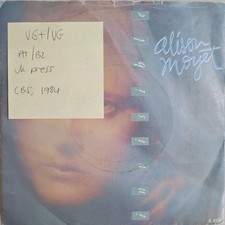 Alison Moyet Invisible / Hitch Hike Vinyl Record 7" VG+/VG A 4930 1984
