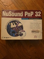 Orchid NuSound PnP 32 Card and Panel, 3D Multimedia Audio, Vintage 1995 Sealed.