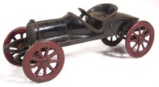 ca1911 CAST IRON OPEN AIR RACER / RACE CAR TOY By HUBLEY IN ORIGINAL PAINT