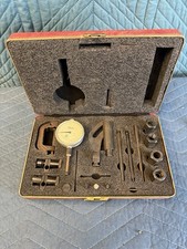 Central Tool No 272 Dial Indicator Set Machinist Gauge .01mm Case