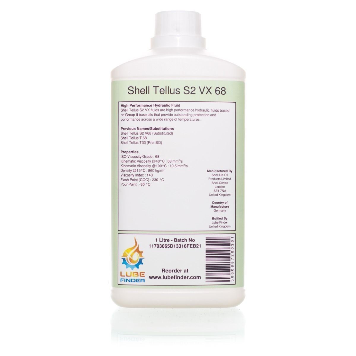 Shell Tellus S2 VX 68 1L