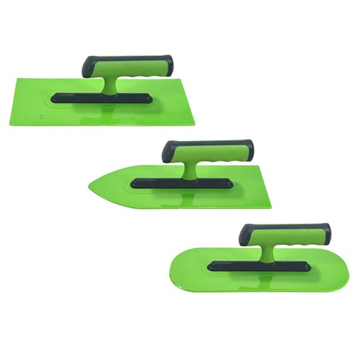 3 paletas de enlucido de plástico herramientas ligeras para aplicación de cemento 25 cm - Imagen 15 de 16