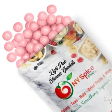 Premium Light Pink Shimmer Gumballs – Tutti Frutti Flavor Bulk Bubble Gum Candy