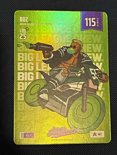 Bo Jackson Battle Arena Brian Bosworth Green BOZ BLC115 Big league chew ALT