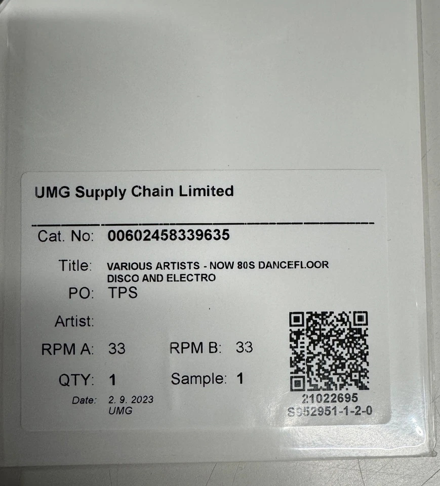 Test Pressing Vinyl - Now 80's Dancefloor Disco & Electro - 2 LP - NEW - Image 4 of 4