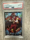 2024 Topps Finest - Rare Jayden Daniels #246 Sky Blue Refractor /150 (RC) PSA 10