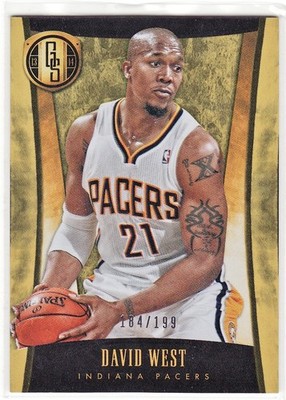 David West 2013-14 Panini Gold Standard #184/199  (Pacers