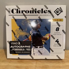 2021 PANINI CHRONICLES BASEBALL**TWO AUTOS OR MEMORABILA CARDS PER BOX**