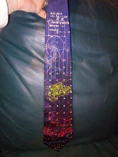 Volvo Tie 100% Silk USAMade MultiColor CarTruck Engineering Blueprint Graphics