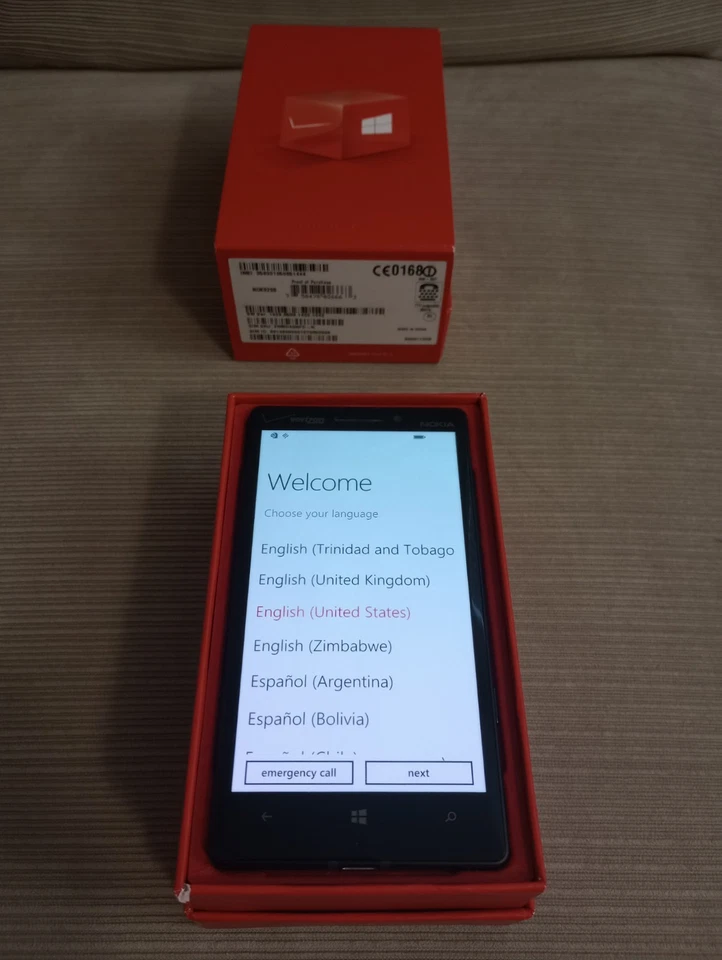 诺基亚 Lumia Icon 929 32GB Verizon - 完好罕见,原装盒,已测试 — 第 2/4 张图片