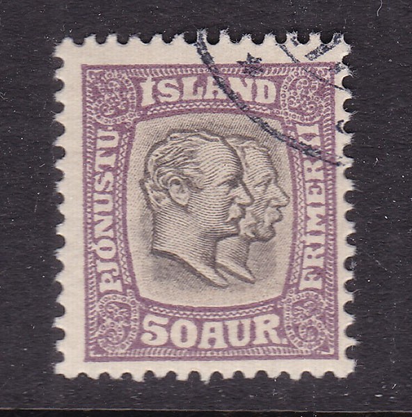 ICELAND  ^^^^^^BOB   sc# O38   used  CLASSIC  OFFICIAL hcv@@rxum1302ice04