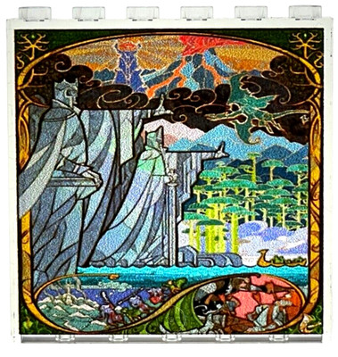 Lego LOTR Hobbit Middle Earth 1 of 1 Elves Gondor Custom UV Printed Window Panel