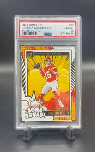2024 Panini Donruss - Patrick Mahomes II - Bomb Squad #33 PSA 10 GEM MINT