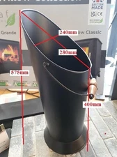 Coal Hod With wood handle - ''Please check the measurements on the picture"