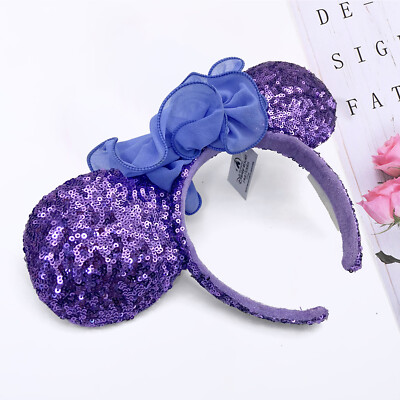 Minnie Ears Headband Collection Purple Hydrangea Blue Iris Disney Parks Minnie Ears Headband Collection Purple Hydrangea Blue Iris  main image 3