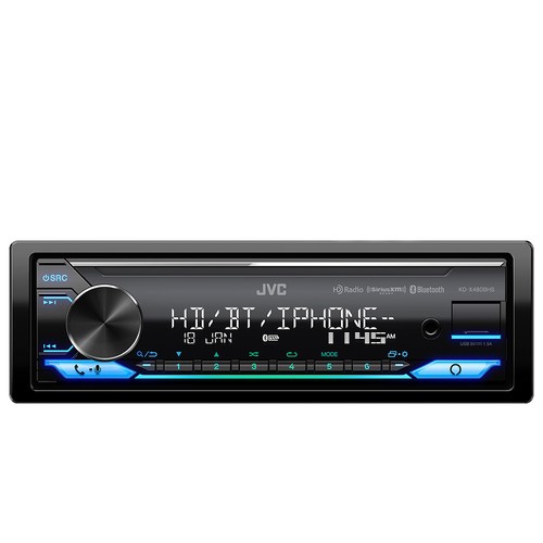 JVC KD-X480BHS Single DIN Bluetooth USB AM/FM Audio Car Stereo Receiver