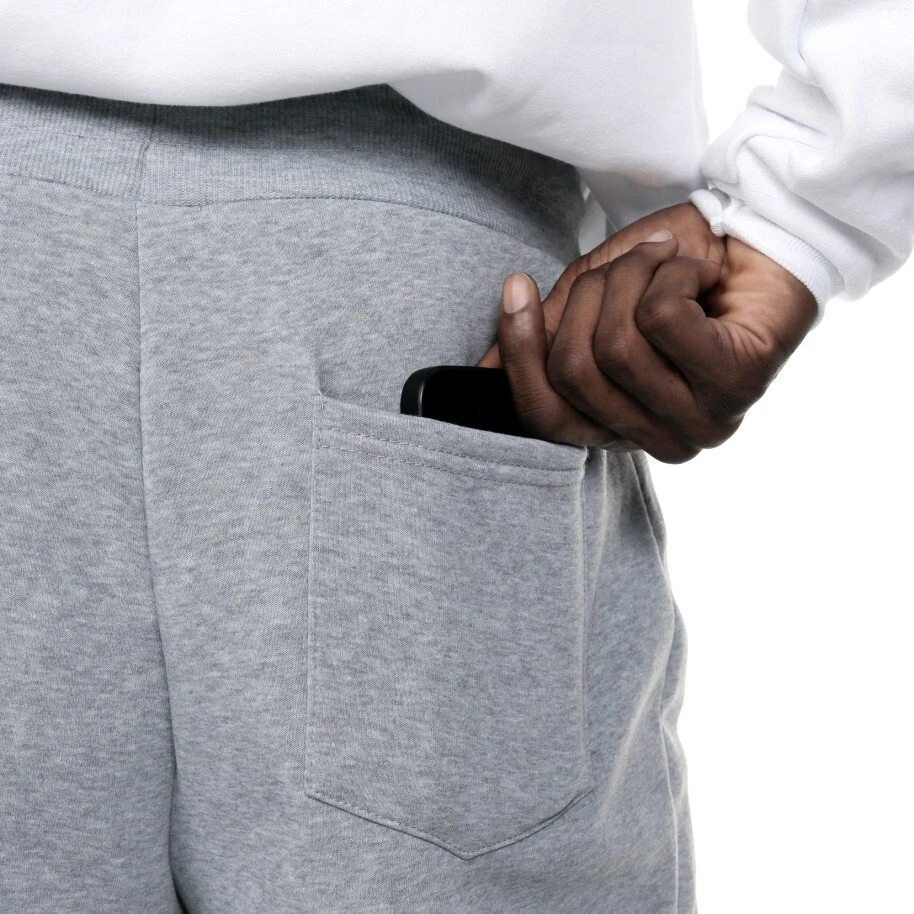 3 Pack Men's Fleece Lined Slim Fit Casual Tech Jogger Sweatpants Zipper Pockets - Image 4 of 4