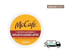 🆕☕ McCafe Cafe Medium Roast Dulce de Leche Latte Keurig Coffee K-cups