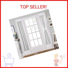 Aquazolax Rod Pocket French Door Curtain Drapes - Blakout Door Panel 25x72-Inch