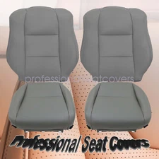 For 2004 2005 2006 2007 2008 Acura TL Front Replacement Leather Seat Cover Gray